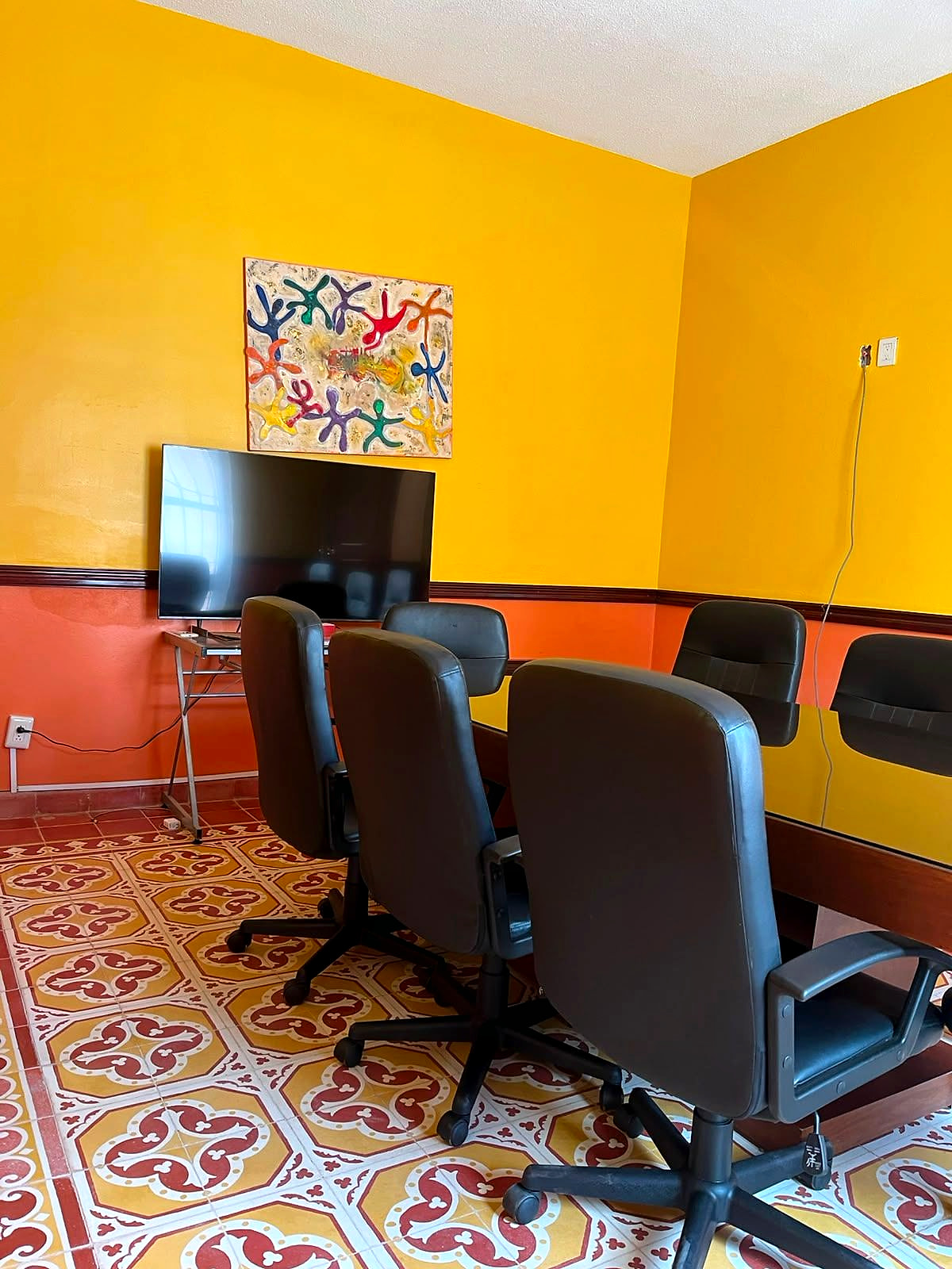 Sala de juntas de la Notaria Publica No. 1 de Ajalpan