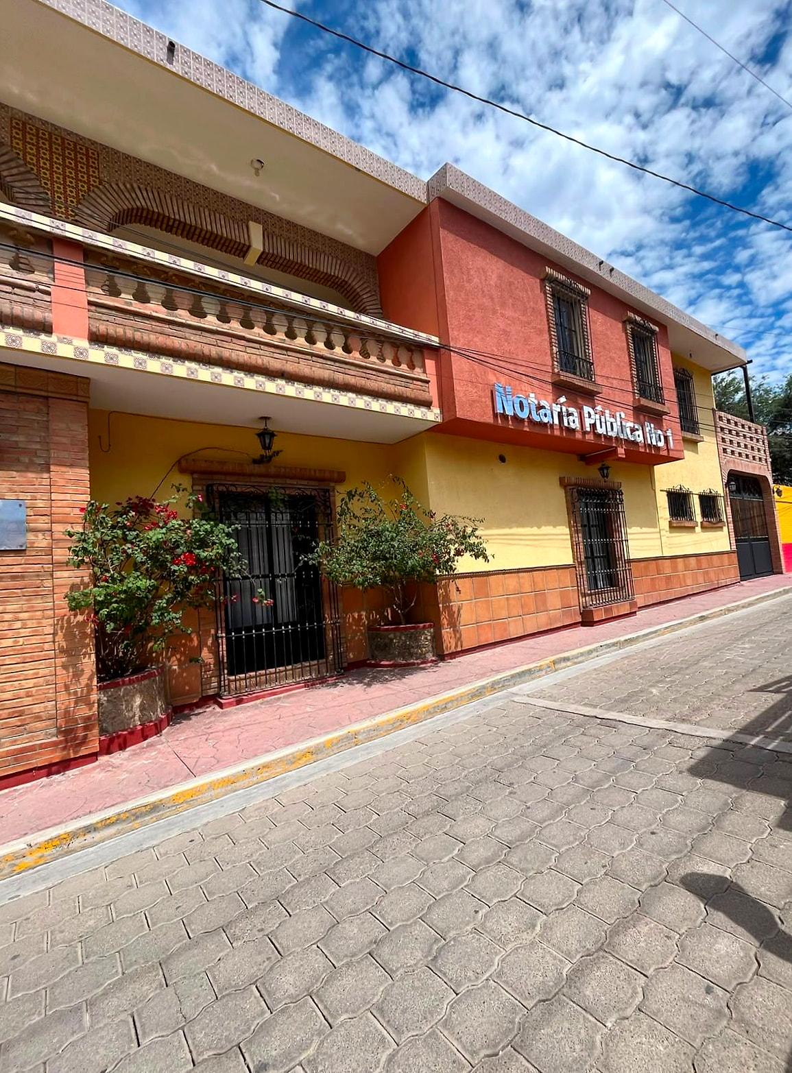 Fachada de la Notaria Publica No. 1 de Ajalpan, Puebla